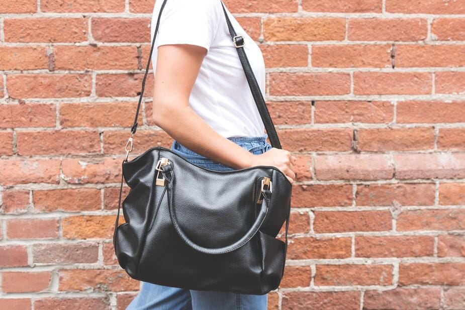Black Leather Bag Bag partners-demo