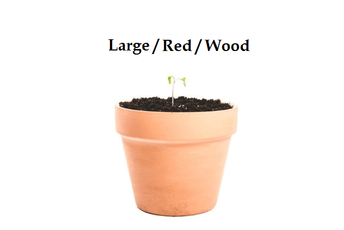 Clay Plant Pot Outdoor Foodyum Large Red Wood