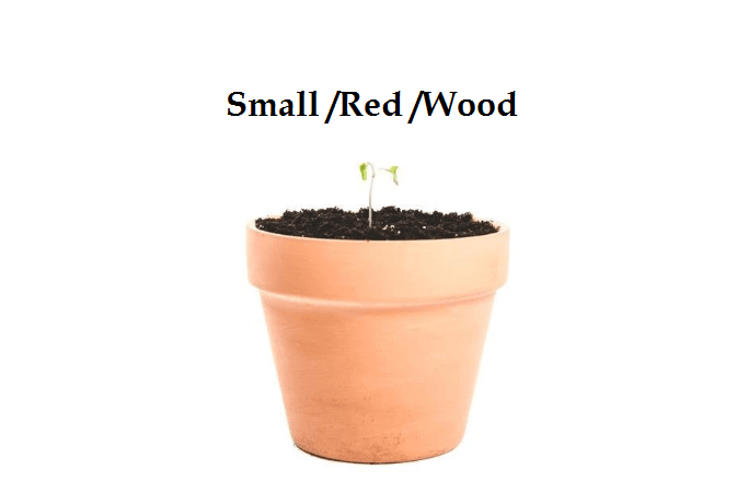 Clay Plant Pot Outdoor Foodyum Small Red Wood